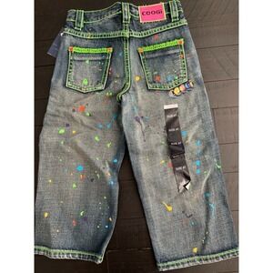 Designer Coogi 4T paint spatter jeans NWT (B3)  0027